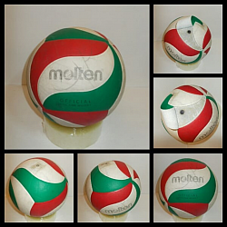 Ремонт волейбольного мяча Molten с термошвом. Поклейка прокола.